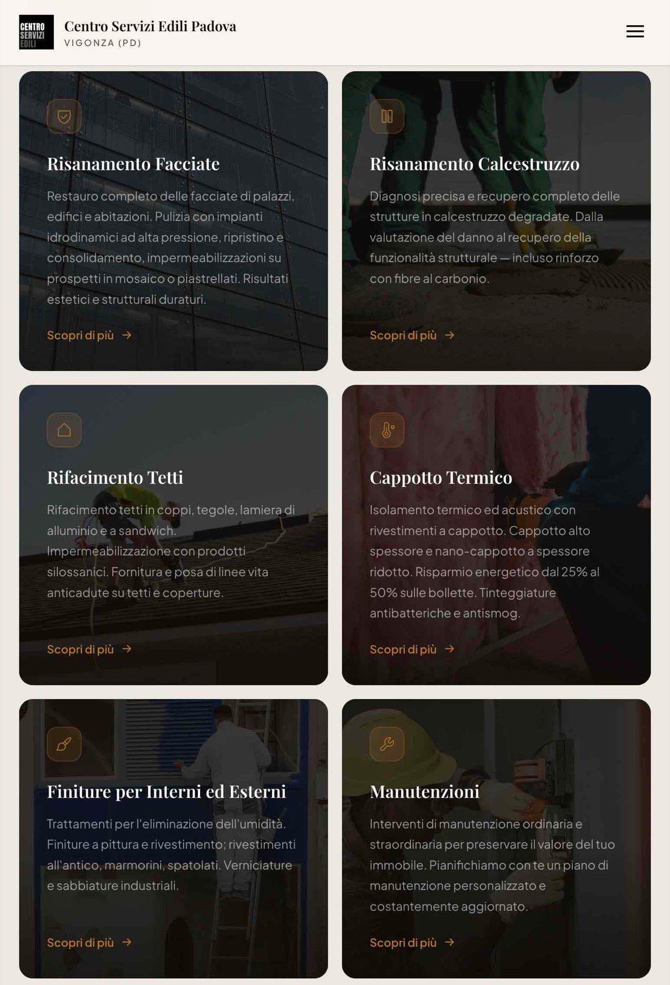 Sezione servizi